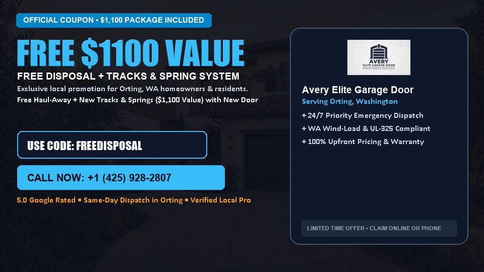 Avery Elite Garage Door FREE Haul-Away & Heavy-Duty Tracks with New Door